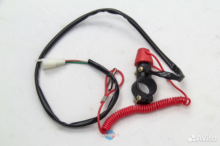 Чека аварийной остановки двигателя. (на руль) без