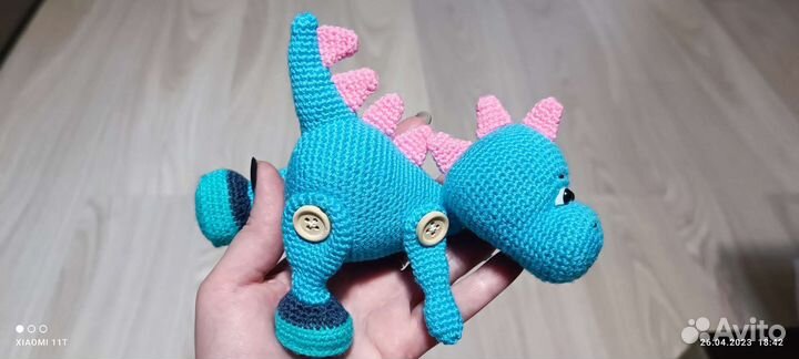 Ручная работа Вязанная игрушка Дракон