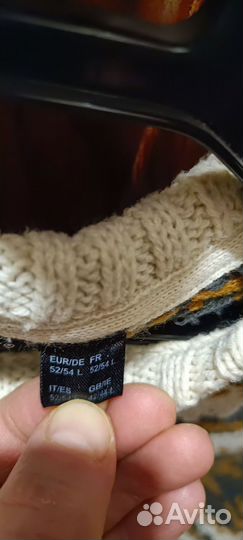 Джемпер мужской с орнаментом, размер L