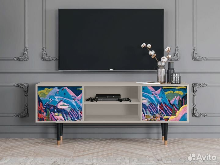 Тв-тумба T2 - Сатин - Davos Winter