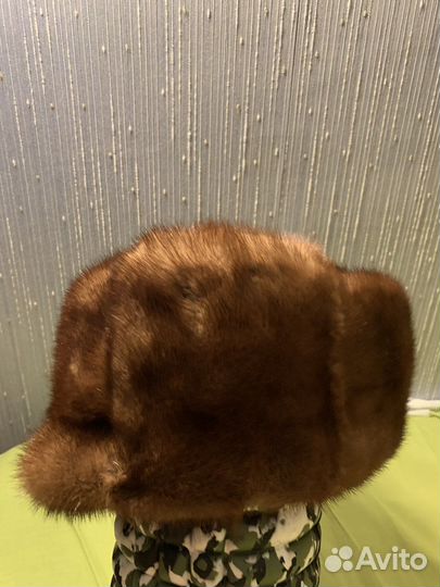 Норковая шапка мужская 58 размер