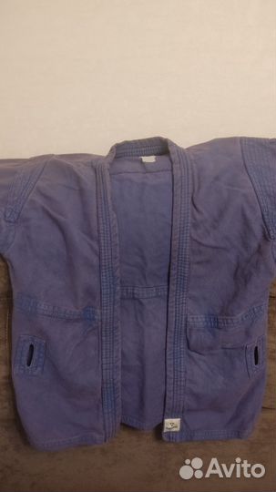 Куртка для самбо синяя