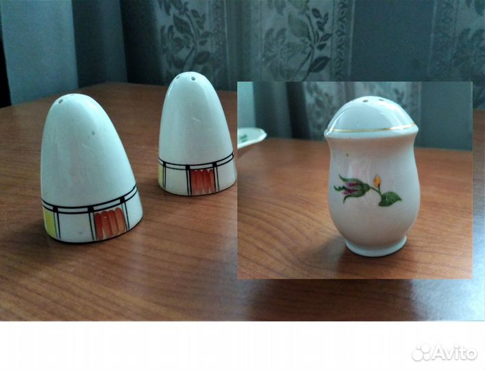 Солонка и перечница фарфор СССР