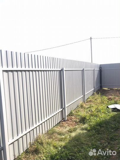 Заборы из профнастила / заборы / забор сетка 3D