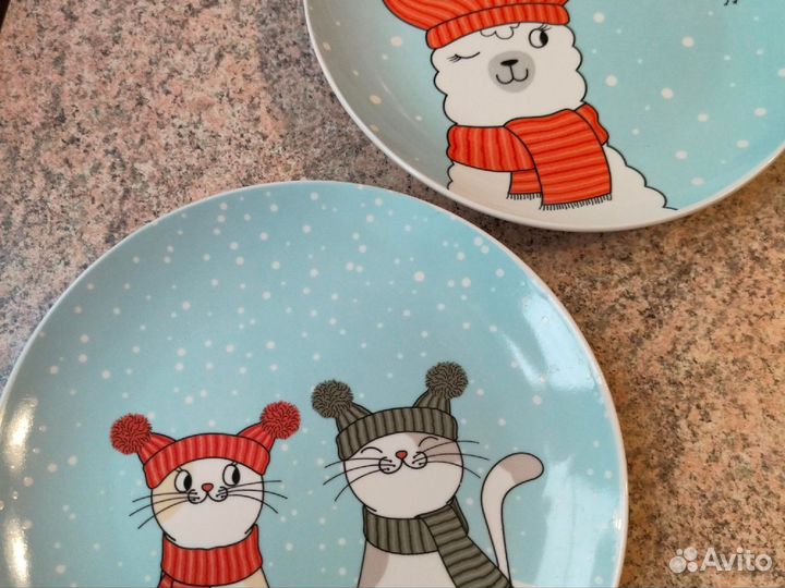 Тарелки новогодние