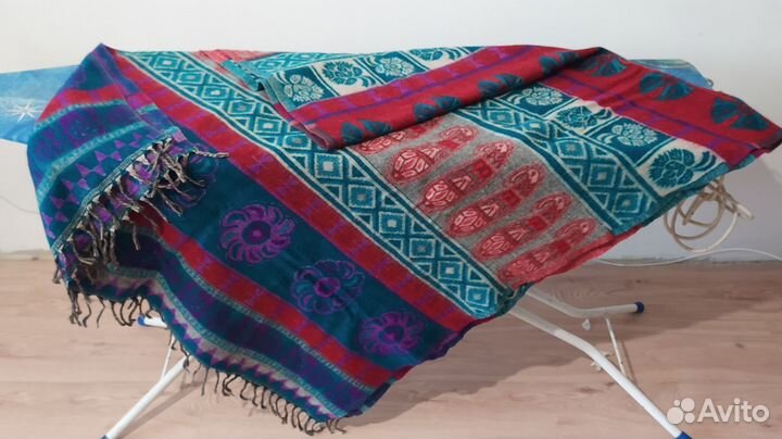 Шаль палантин индийская натуральная шерсть