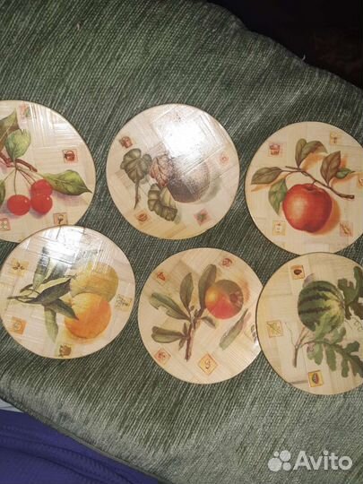 Набор подставок под горячее 9 см