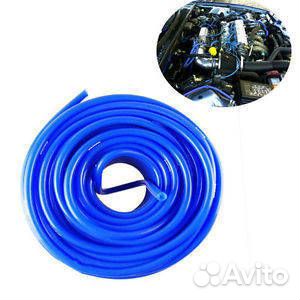 Шланг вакуумный силиконовый синий 4*7мм