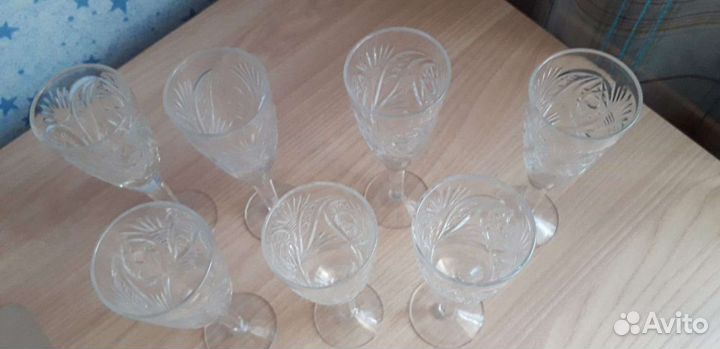 Фужеры рюмки для вина хрусталь