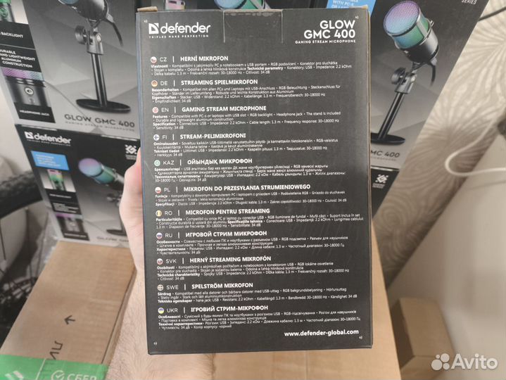 Новый микрофон Defender Glow GMC 400 USB