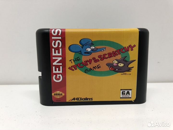 Картридж Щекотка и царапка для Sega