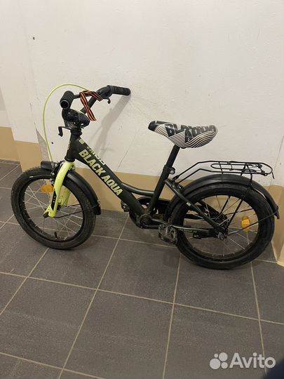 Детский велосипед 16 black aqva