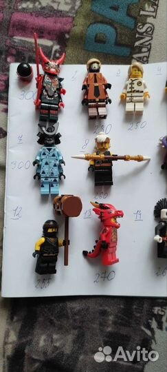 Lego фигурки ninjago,nexo knights,минифигурки
