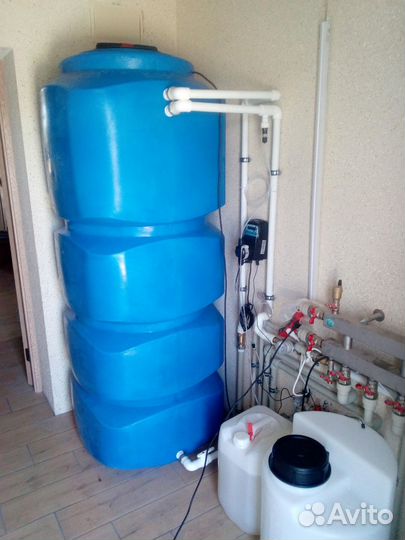 Монтаж систем очистки воды от железа, жёсткости