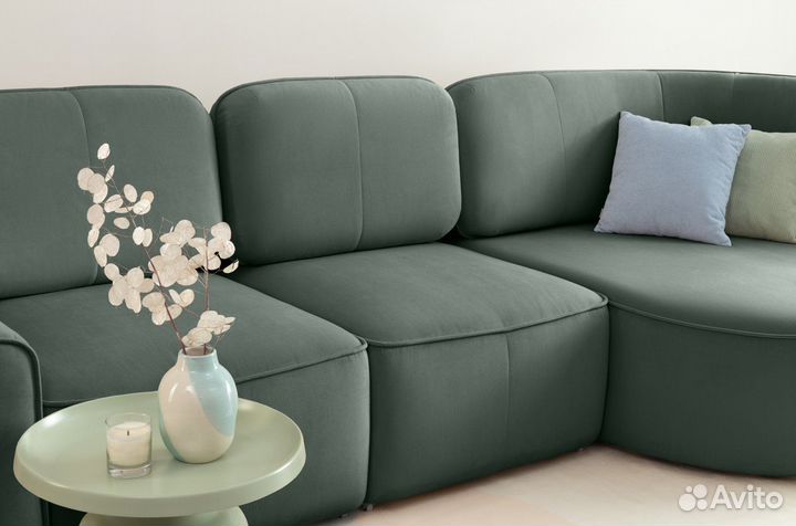 Угловой Шера диван Velvet Olive