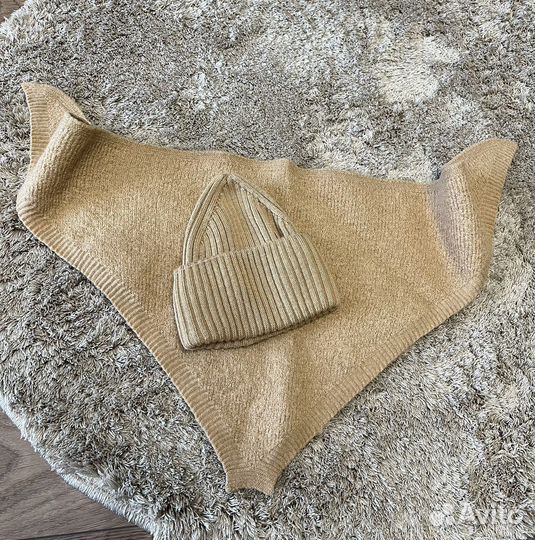 Шапка + косынка вязаная zipkids