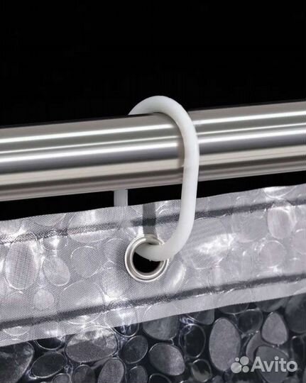 Штора для ванной 3D новая