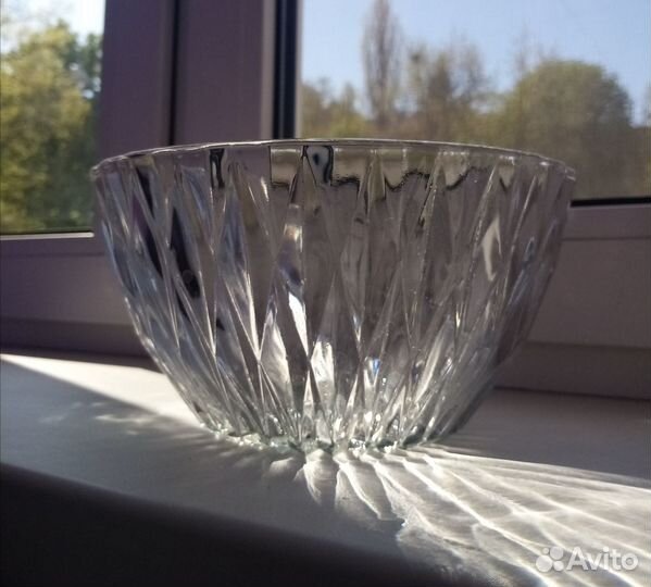 Салатник СССР. Стекло. Многогранный
