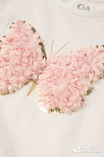 Новая футболка для девочки C&A 116 122 128 134