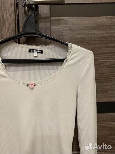 Лонгслив в цветочек