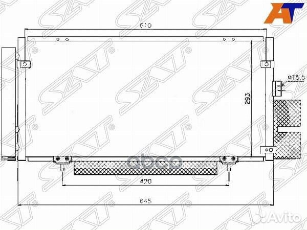 Радиатор кондиционера subaru legacy/outback BL#