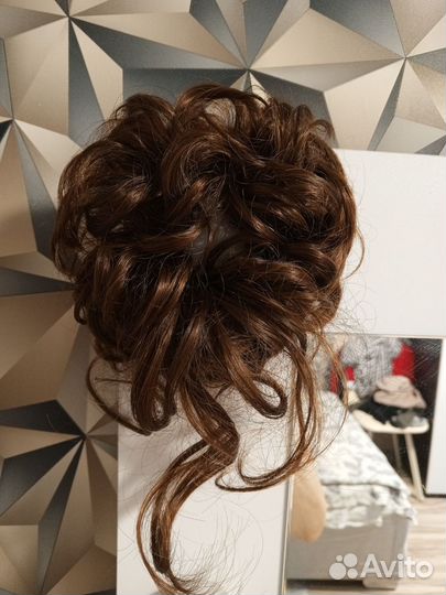 Парик шиньон на резинке