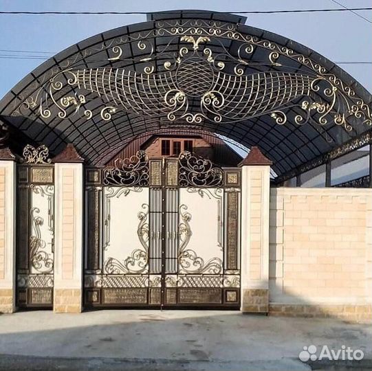 Кованый навес