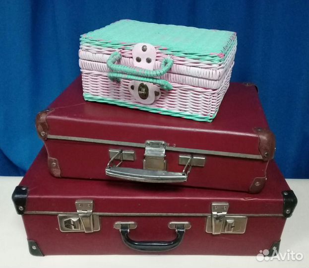 Чемоданчик винтажный для столового серебра :)