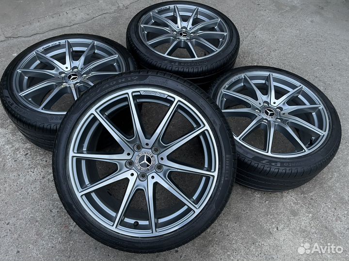 Колеса разноширокие Mercedes r19 диски и шины Rnf