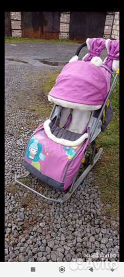 Детские санки коляска