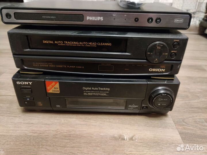 Видеомагнитофон и двд