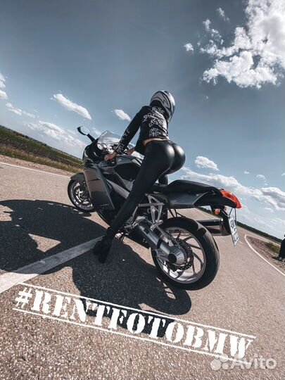 Фотосессия с мотоциклом BMW