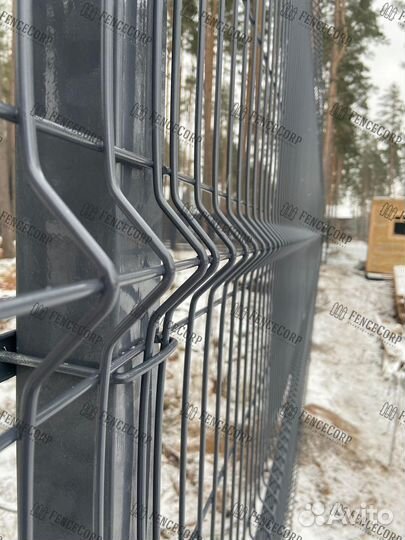 Забор из сетки 3D Гиттер 3 мм. 1.7 метра