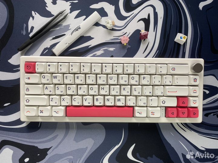 Кастомная клавиатура #5 (Gmk67+ktt peach)