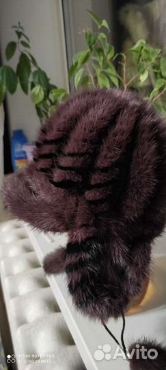 Шапка женская вязаная норка