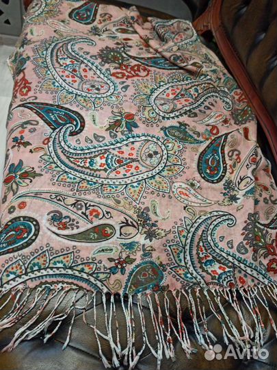 Палантин etro хлопок/шерсть италия