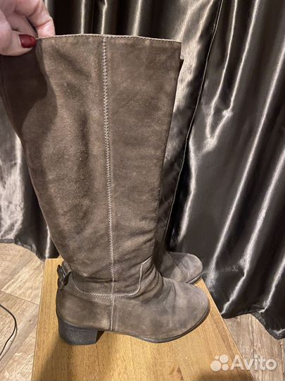 Сапоги женские натуральная замша