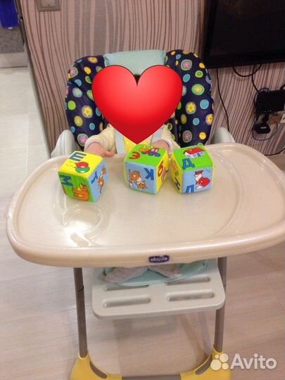 Стульчик для кормления chicco polly