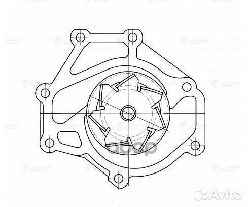 Насос водяной hyundai/KIA H-1/starex/sorento 02