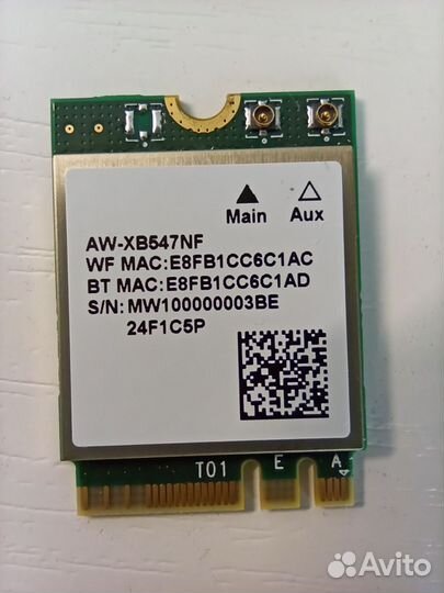 WiFi/Bluetooth модуль realtek WiFi 6 AW-XB547NF
