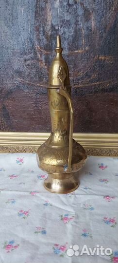 Винтажный Бронзовый кувшин