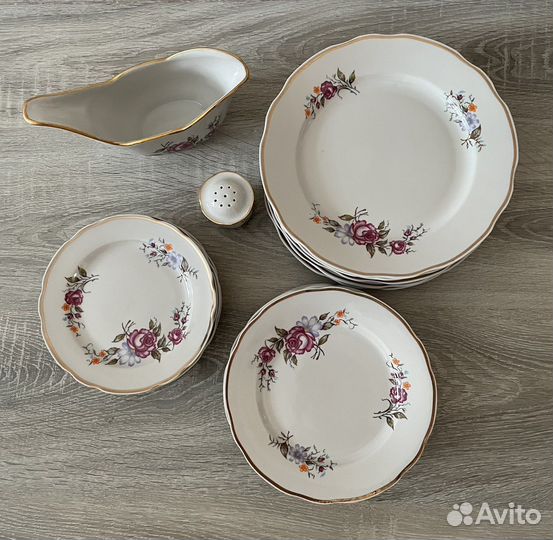 Набор столовой посуды Дулево 1991 г