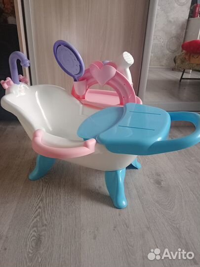 Ванна для купания кукол с аксессуарами