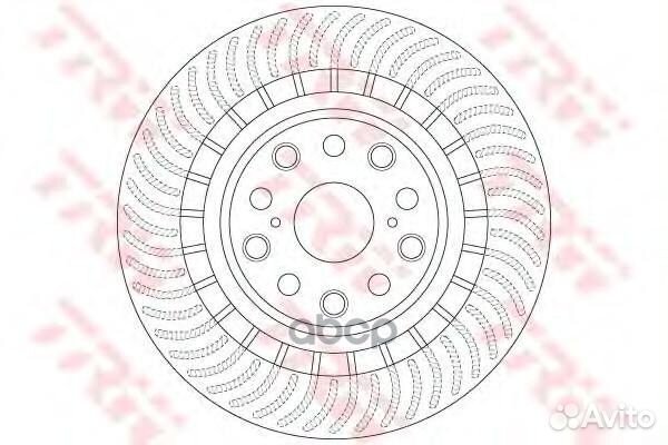 Диск тормозной зад lexus LS (F4 ) 460 (USF40)