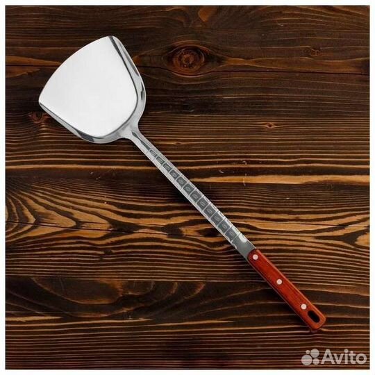 Шумовка для казана, 47 см, нерж. сталь. Половники