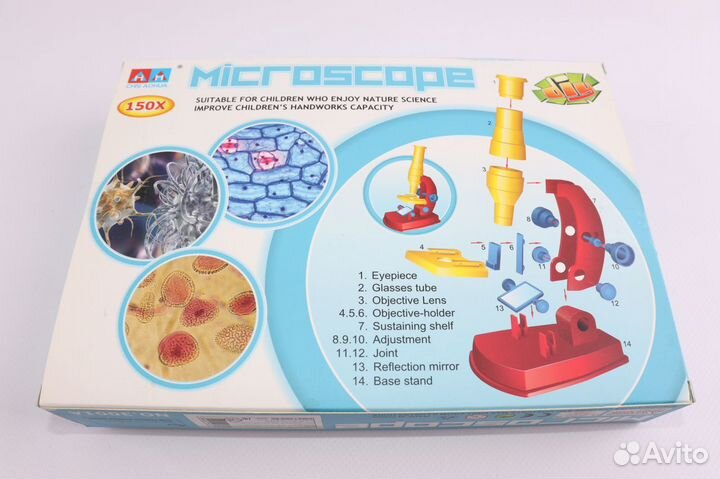 Микроскоп детский DIY (кратность х150)
