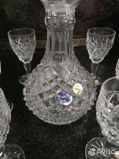 Графин хрустальный+рюмки