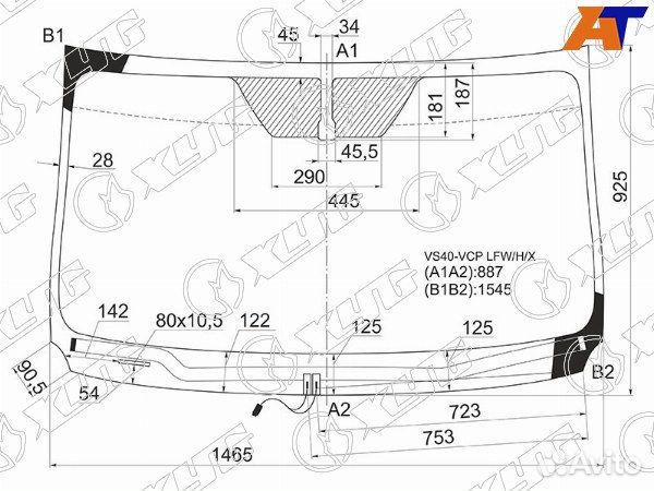 Стекло лобовое toyota RAV4