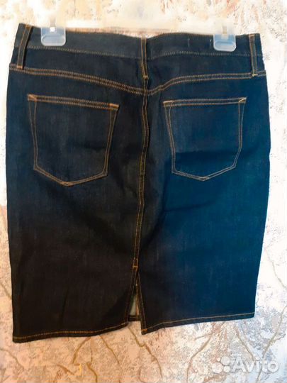 Джинсовая юбка - карандаш