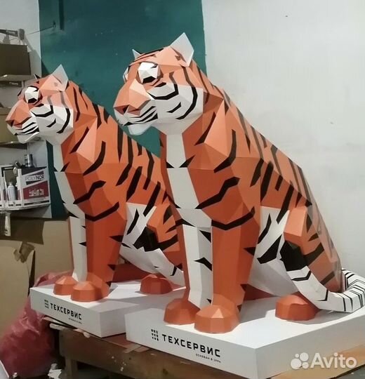 Тигр. Изготовление фигуры тигра